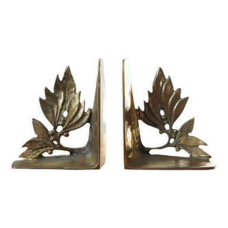 Mid-century brass bookends, 1960s, set of 2