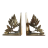 Mid-century brass bookends, 1960s, set of 2