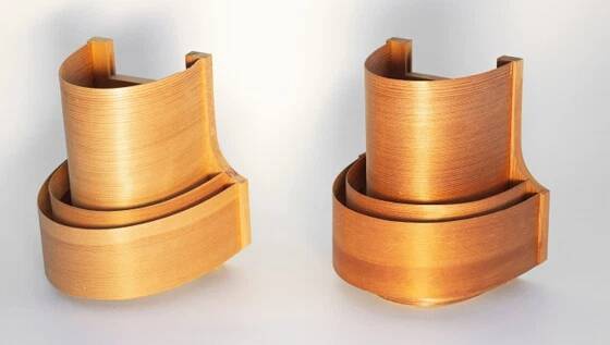 Four wall sconces in pine veneer model 4408 by Translandia - Denmark 1970s.