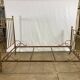 Vintage gold metal bed frame