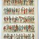 Old engraving 1898, Antique historical military costumes 1 • Lithograph, Original plate