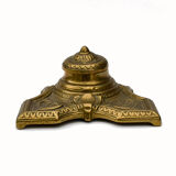 Ink Art Nouveau old vintage gilded bronze