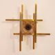 Pair of brass wall lamps from Sciolari
