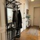 Art Deco coat rack wardrobe in wrought iron from the 1930s.