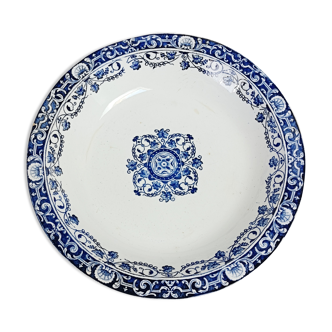 Plat rond et creux Longwy Louis XV