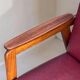 Vintage design armchair set – red skai and teak (1960s)