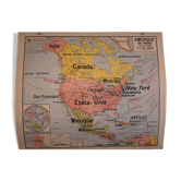 Map vidal-lablache North America