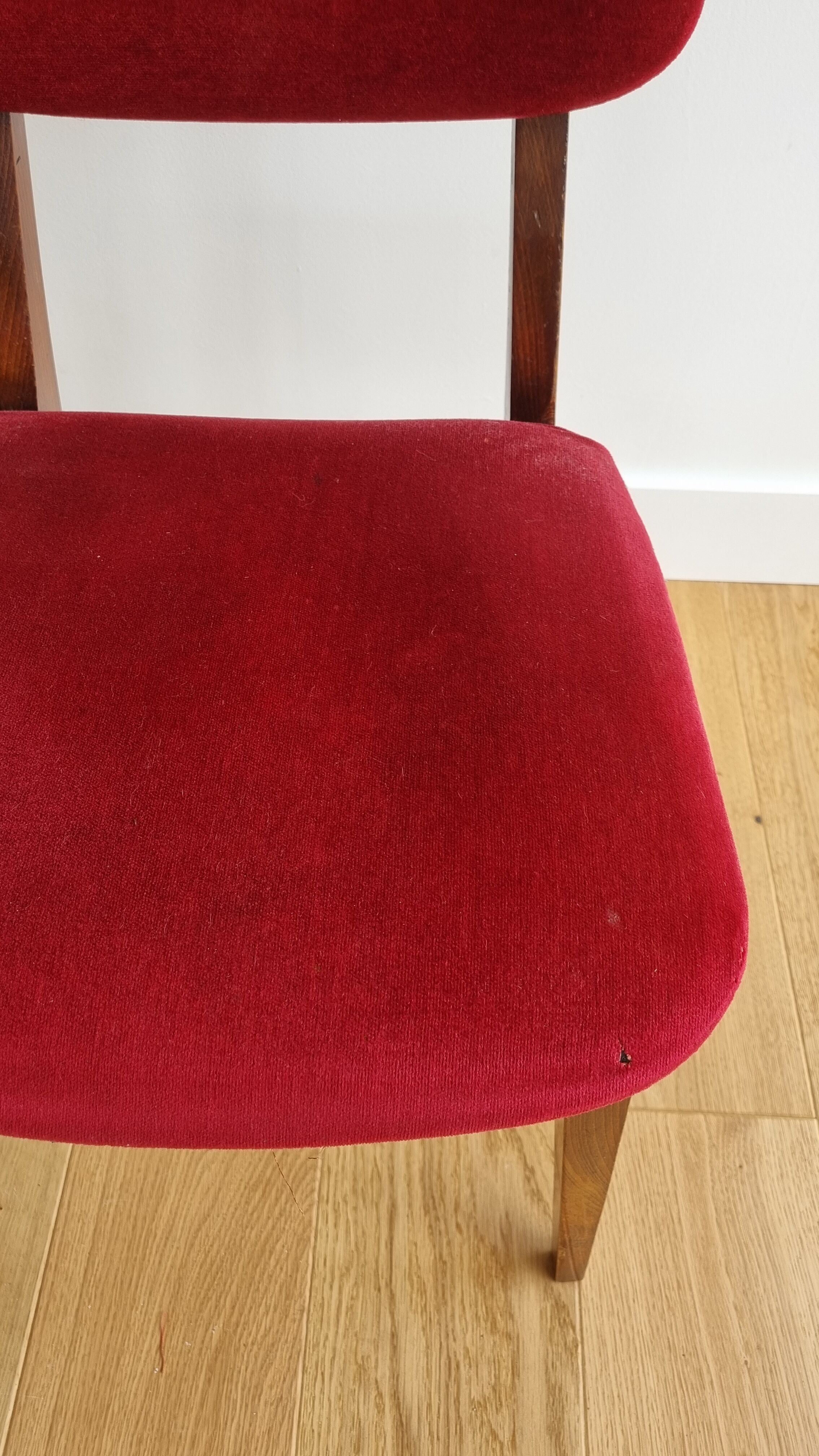 Vintage velvet chair