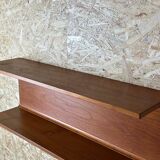 60s 70s teak wall shelf shelf Pedersen & Hansen Viby J. Denmark Design
