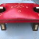 Vintage camel saddle stool