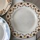 Lot de 6 assiettes à dessert Gien, Digoin "Capri" et "Nomeny", Badonviller "Novelty", "Madeleine"