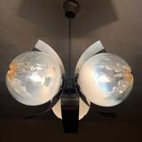 Chrome chandelier Mazzega