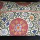 Decorative pillow case in linen and cotton  with suzani prints