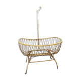 Berceau rotin vintage