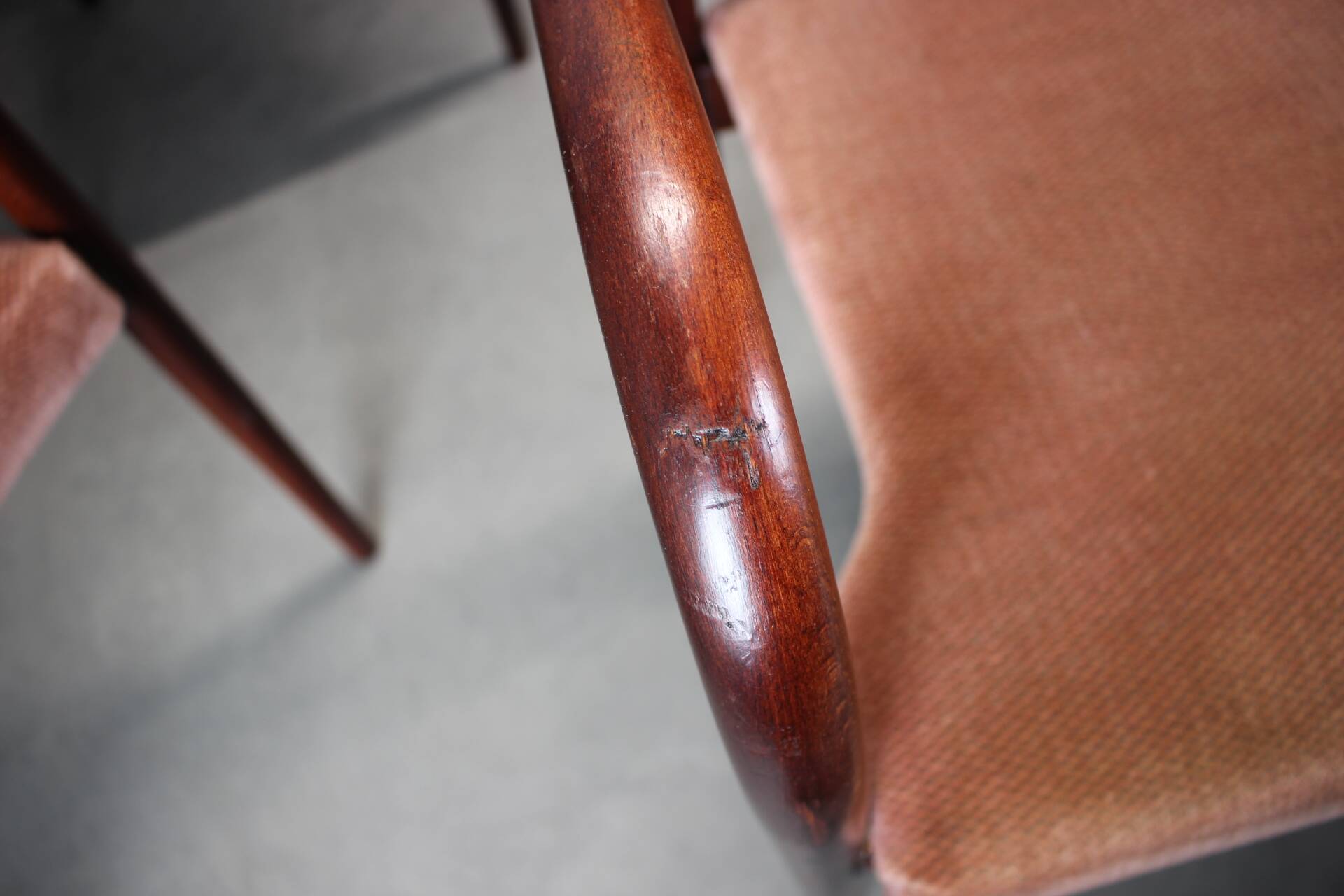 Set of six Thonet armchairs in bent wood, Vienna, Austria, 1991