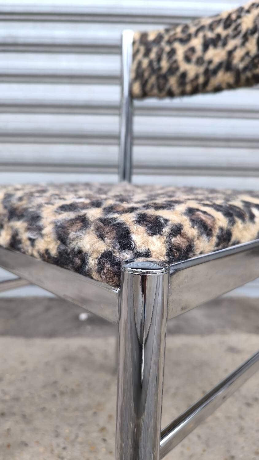 Chromed metal chair 1970