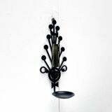 Mid-century modern Danish candle holders in metal and glass by Dantoft, 1960s, set of 2.