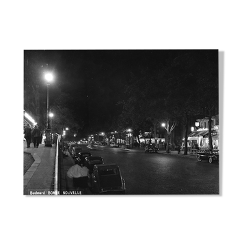 Vintage photography rue de Paris in 1965, Bd Bonne Nouvelle