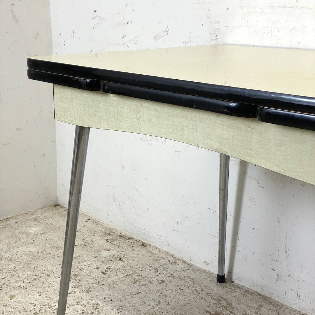 Vintage Yellow Formica Table 1960's
