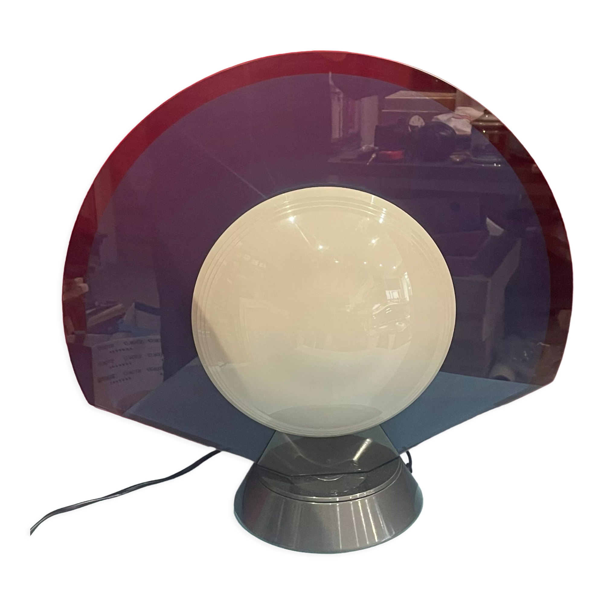 Rotating lamp Gong by Bruno Gecchelin, Arteluce Italy design