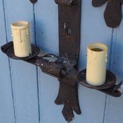 Forged Iron Castle Wall Lights: French Salvaged Sconces, Medieval Style