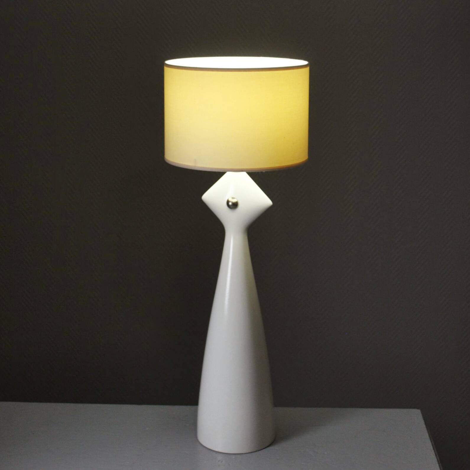 Kostka France large ceramic lamp post-modern design 1990s