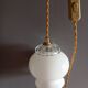 Lampe baladeuse nomade opaline blanche, 1950