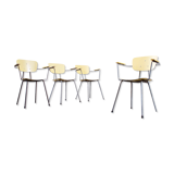 Set of 4 vintage industrial chairs