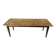 Old farmhouse table with tapered legs, late 19th to early 20th century.