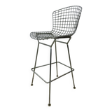 Old chair / Bar stool metal design Harry Bertoia for Knoll International vintage 1972