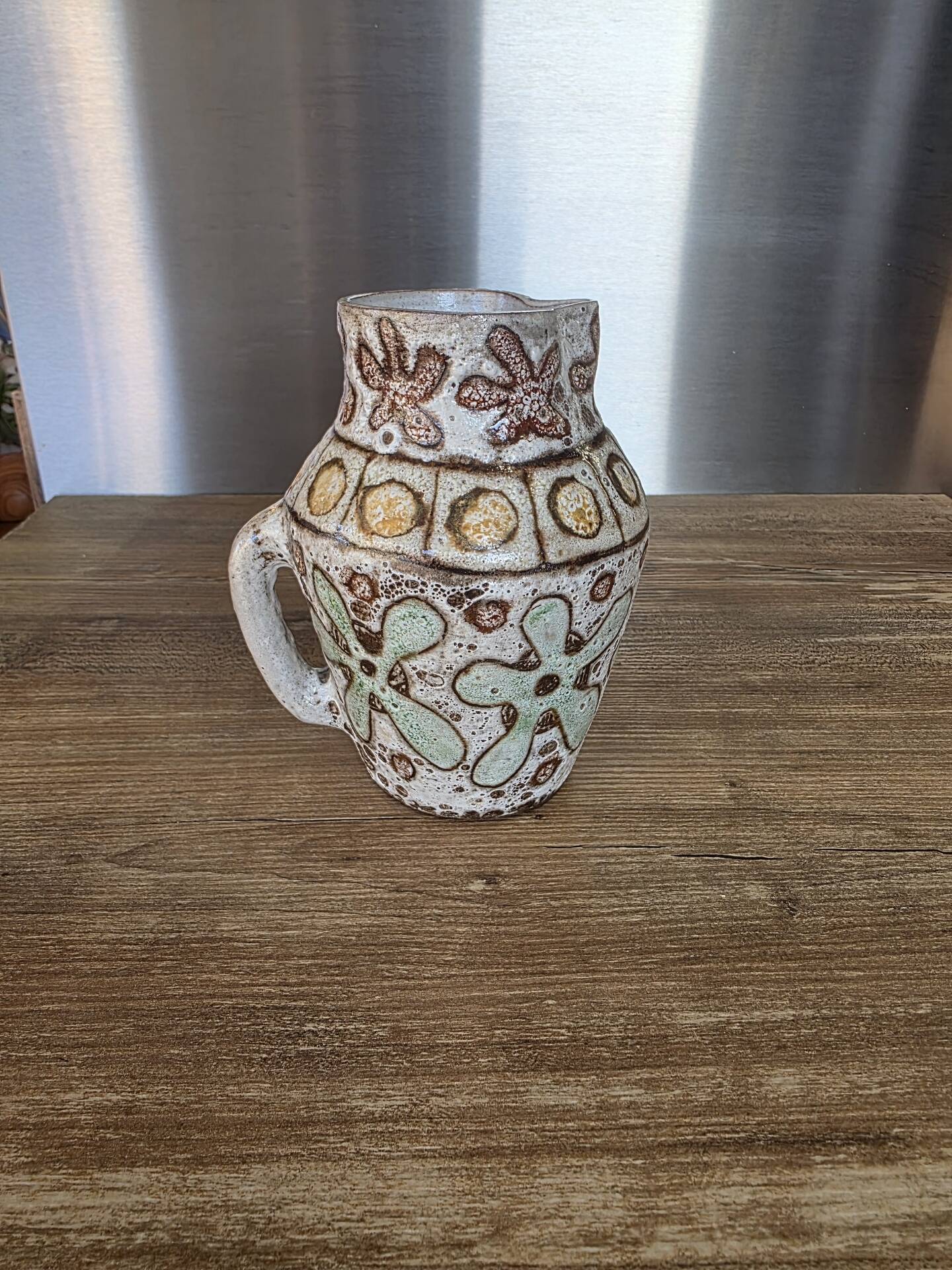 Small Ceramic Jug Vallauris Malarmey (Old Mill 1954-1957)