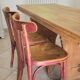 Monastery dining table, farmhouse, solid oak, antique vintage.