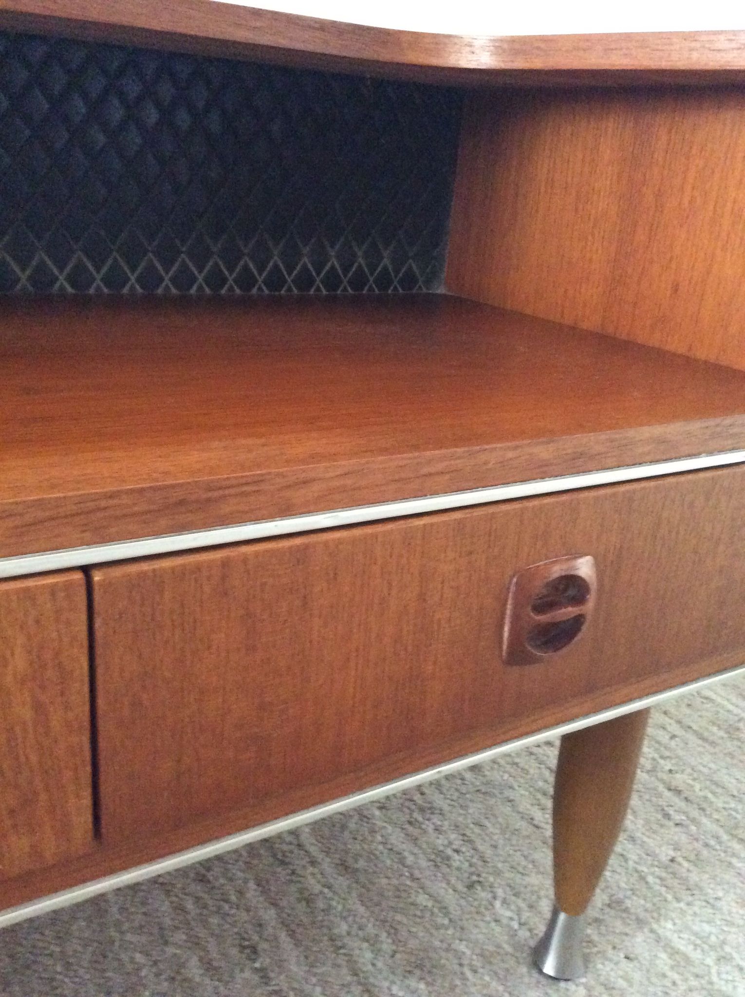 Scandinavian teak tv cabinet from the 60s