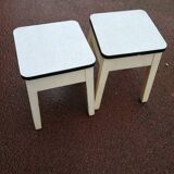 Pair of stools chest in formica