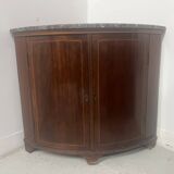 Half-moon corner cabinet in Louis XVI style, 19th century