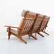 GE-375/3 Three-seater Sofa by Hans Wegner  for Getama