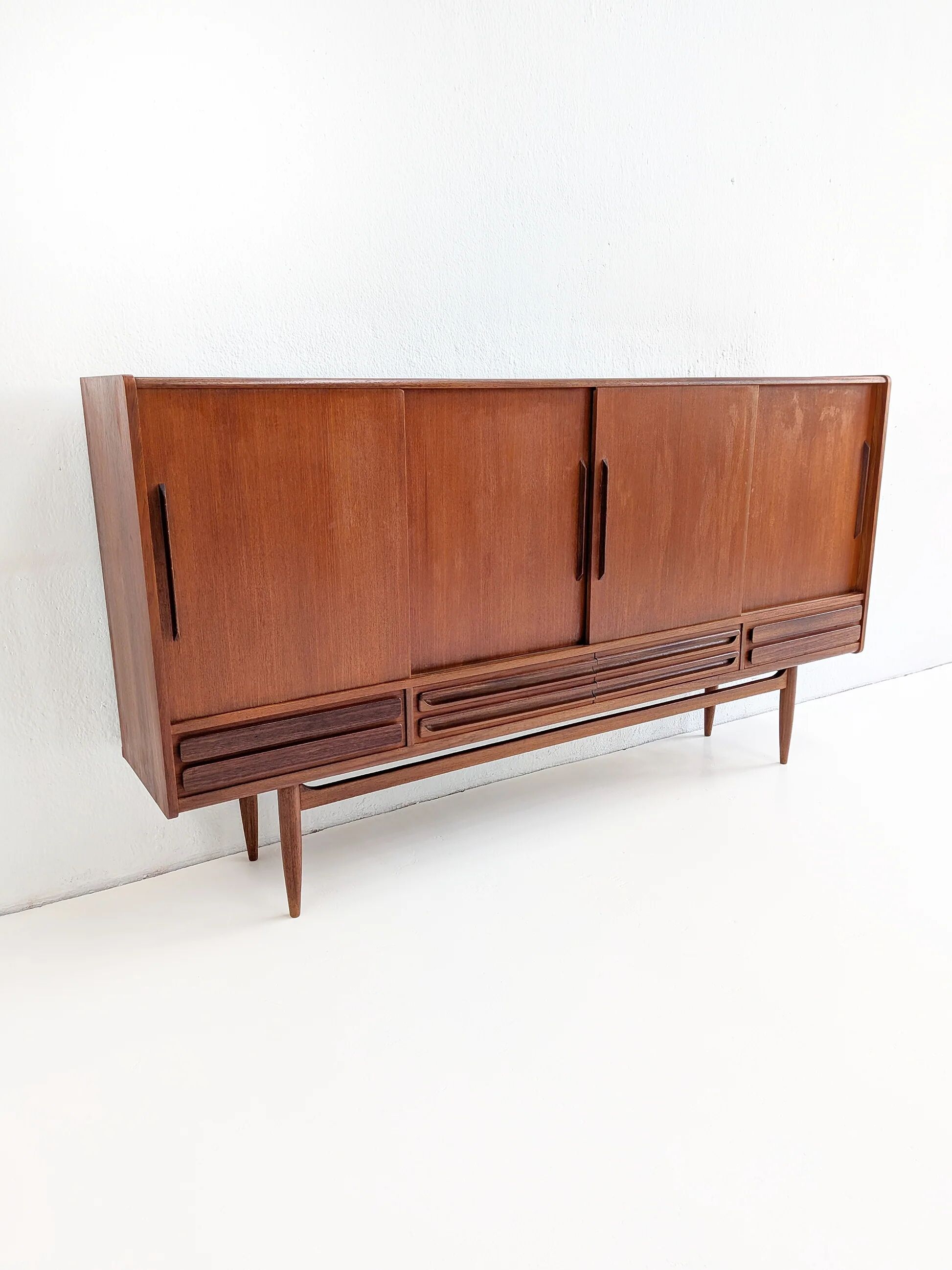 Danish midcentury modern teakwood highboard 1960s