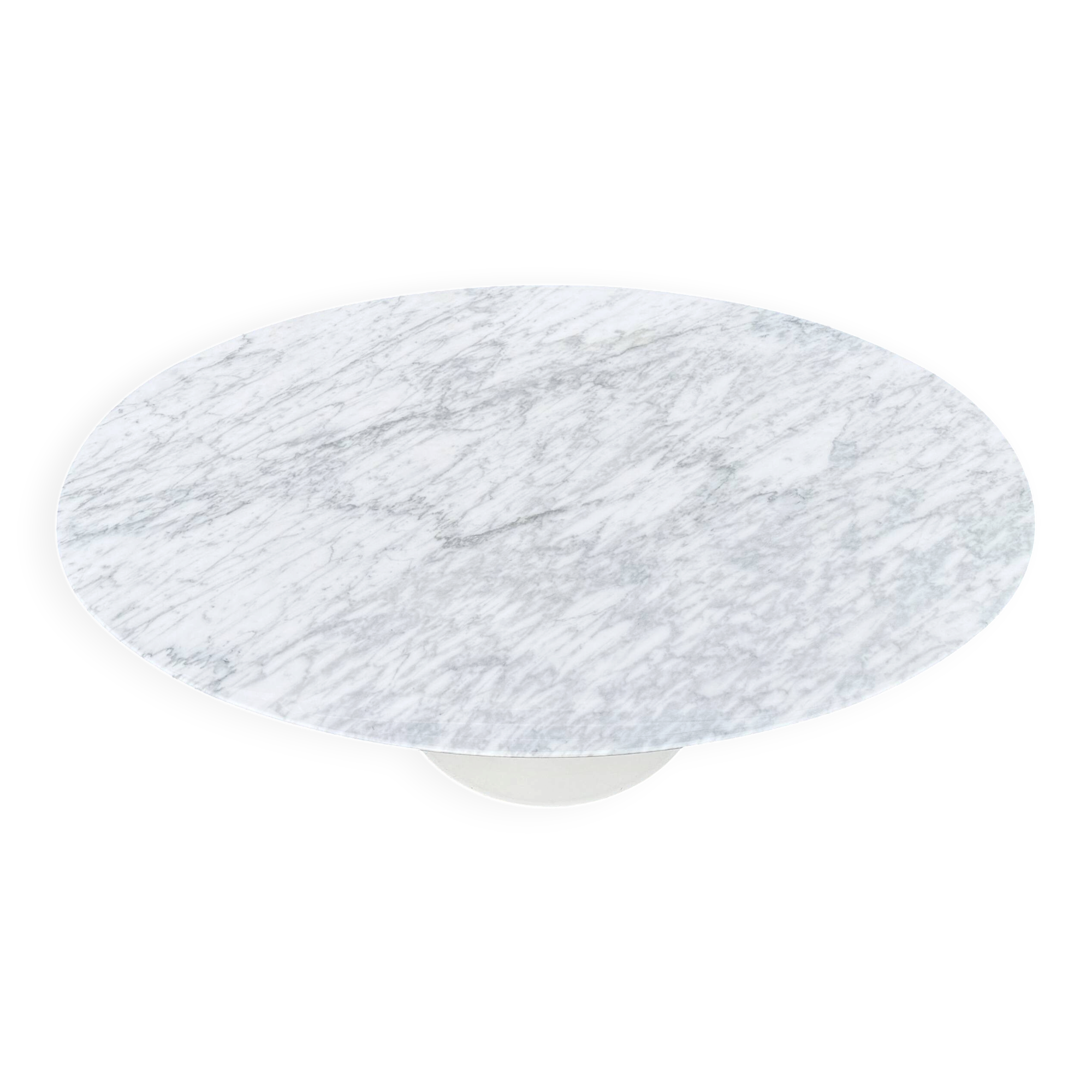 Original oval coffee table Knoll Tulip Eero Saarinen Carrara