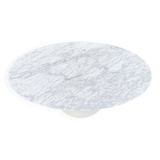 Original oval coffee table Knoll Tulip Eero Saarinen Carrara