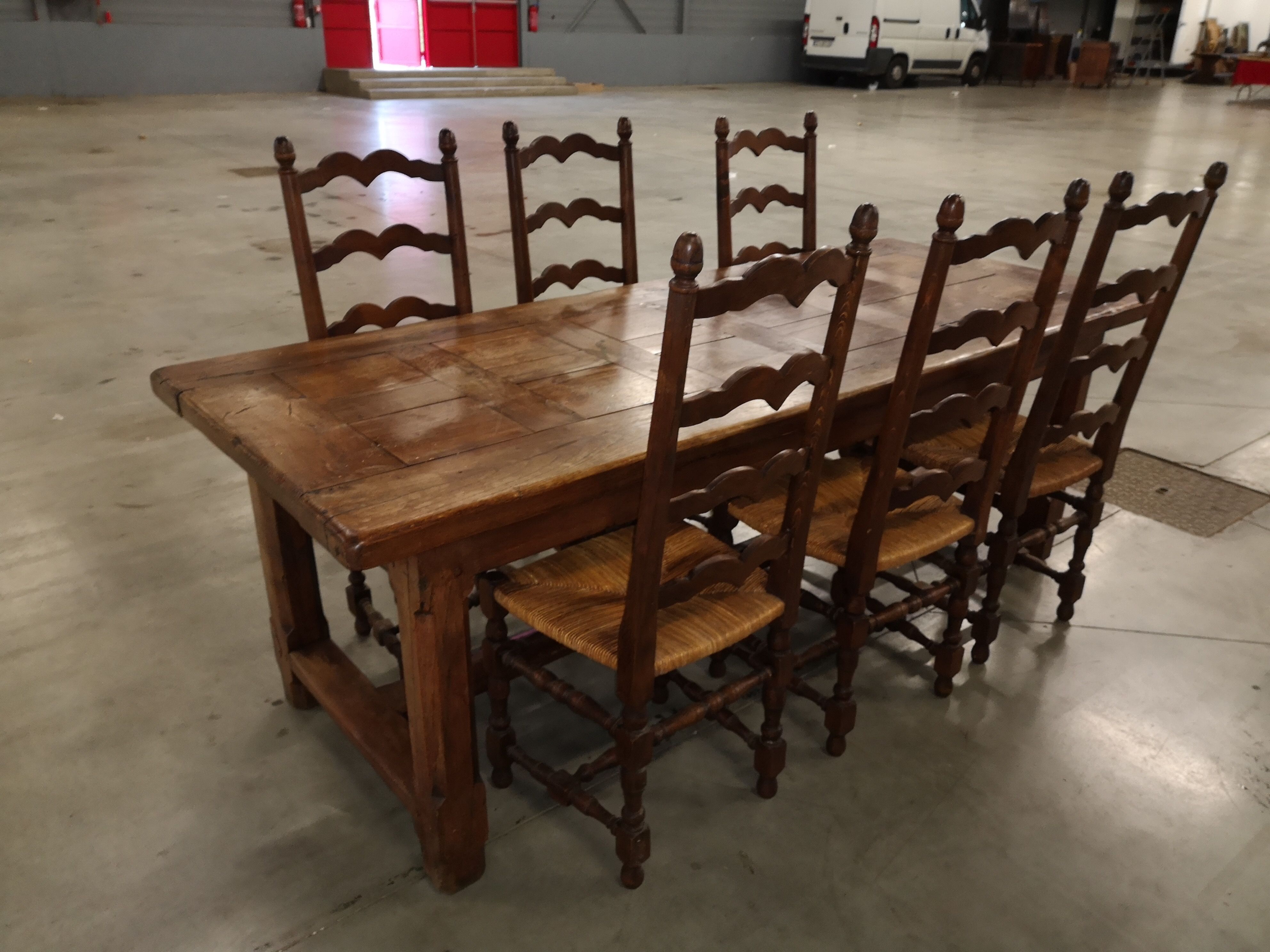 6 high back dining room chairs