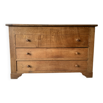 Commode, maie en bois massif, années 50