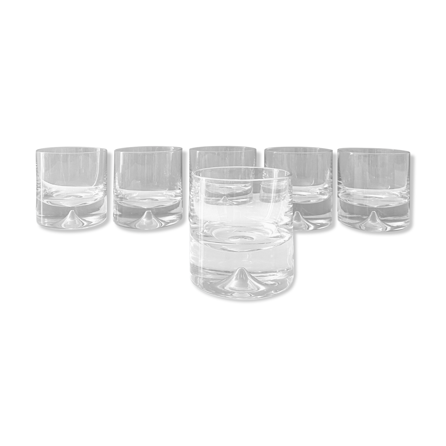 Vintage Glasses Whiskey, Bourbon, Mid Century Bar, design scandinave