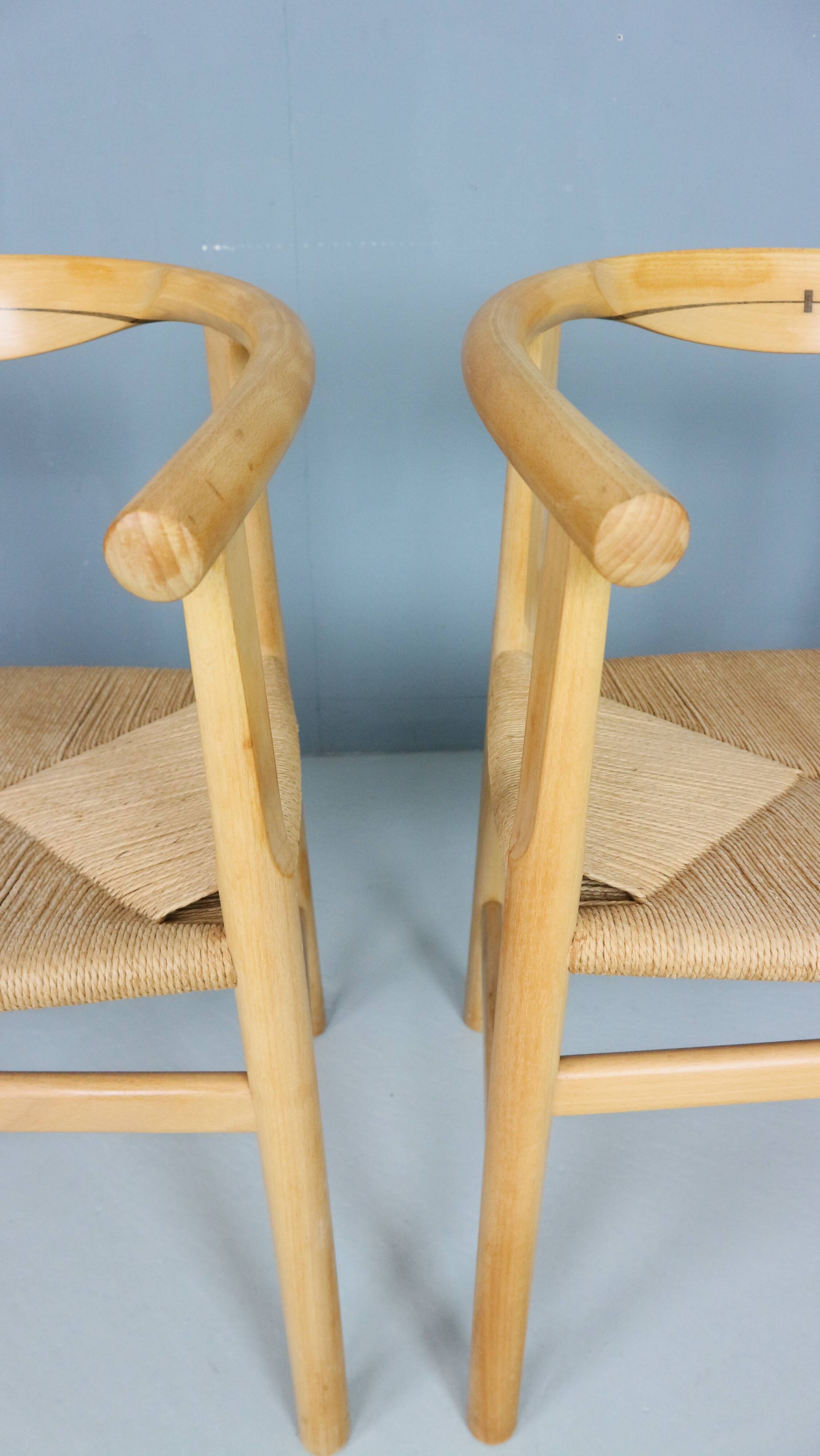 Set of four vintage First Chair PP201 by Hans J Wegner for Pp Furniture, De