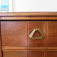 Art Deco chest of drawers - 4 drawers - locks - checkered wood veneer top - 50s