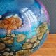 Lamp "Laque Line" Jean-Noël Bouillet (JNB) - Painted Glass Globe Signed