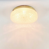 Pair of Large Murano Ice Glass Ceiling Lights from Doria, 1960s