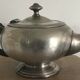 Antique teapot in silver-plated metal with ercuis goldsmith hallmarks