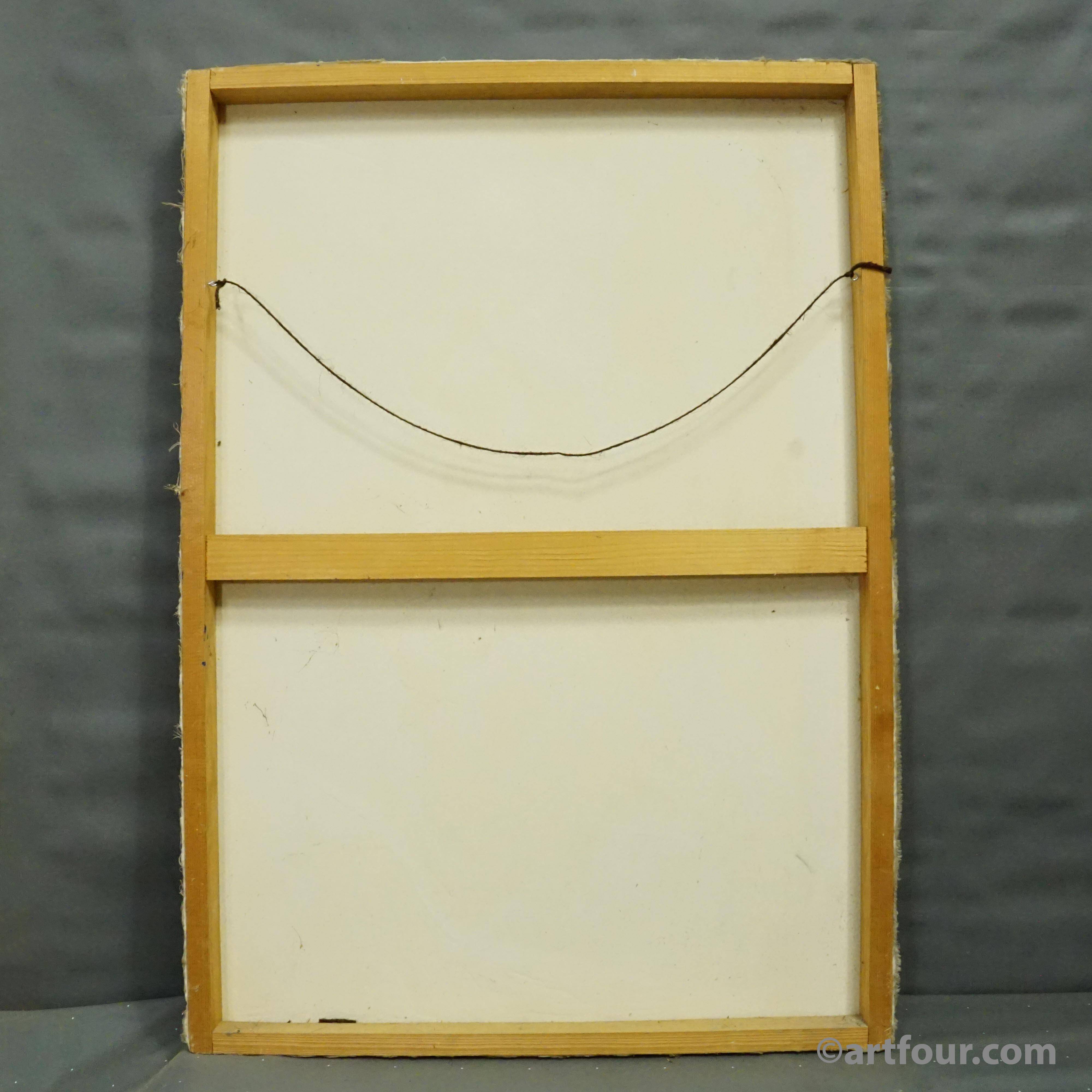 Abstract oil painting from the 20th century by Peter Robert Keil, Germany.