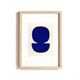 Painting duo on paper - zoé and neo - majorelle blue - signed Eawy