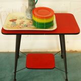 Desserte feet compass folded black steel - skai